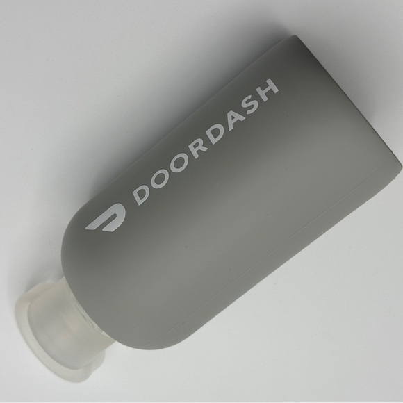 bkr DoorDash Gray Sleeve Little Glass Bottle 500ml 16oz - Picture 3 of 10